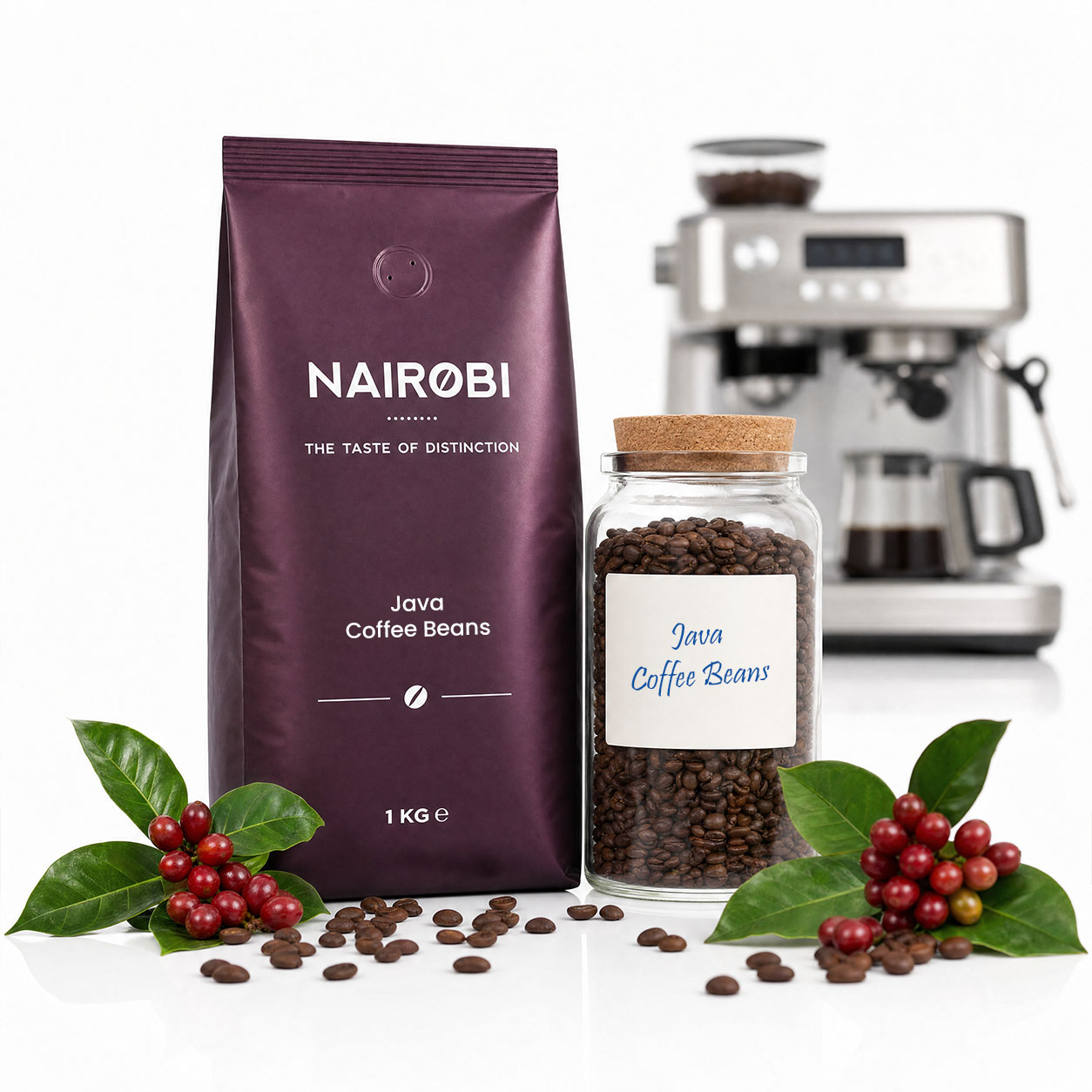 Java Coffee Beans for Coffee Machines