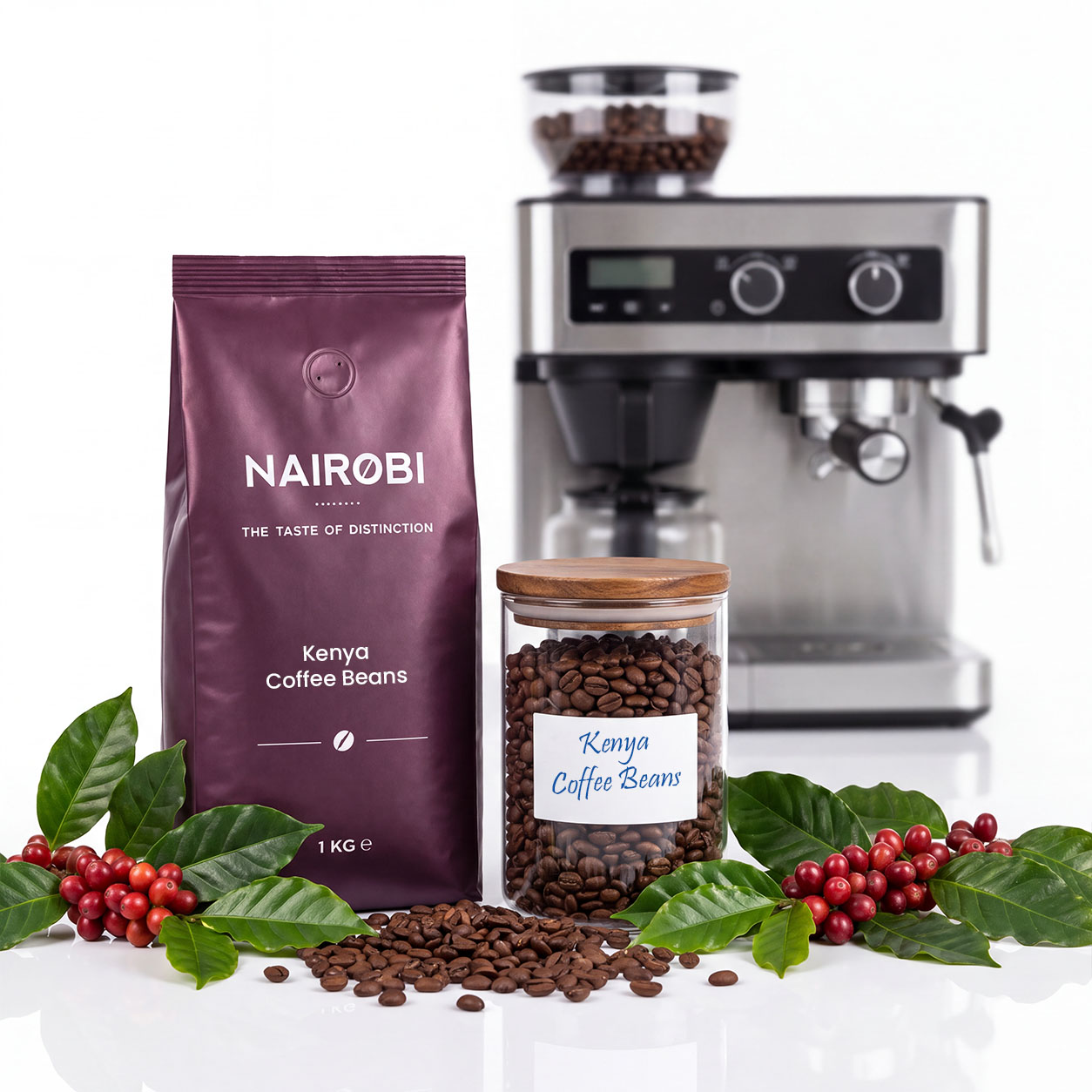 Kenya Coffee Beans for Coffee Machines