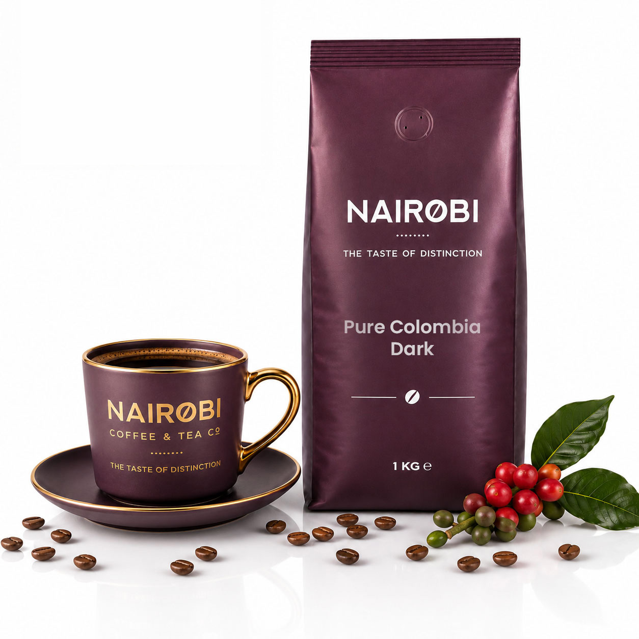 Pure Colombia - Dark Coffee - Single-Origin 1kg Coffee Beans