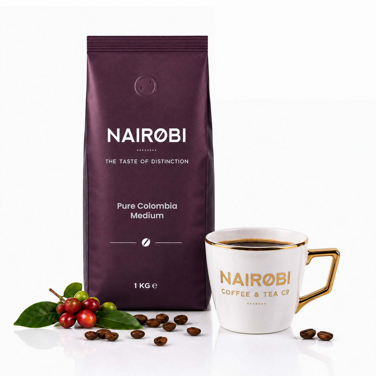 Pure Colombia - Medium Coffee - Single-Origin 1kg Coffee Beans