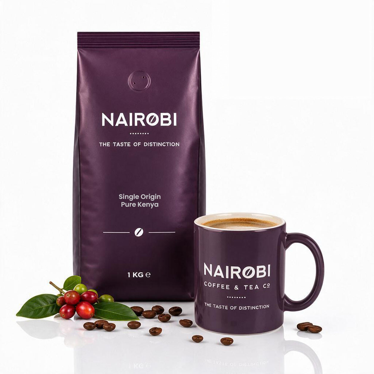 Pure Kenya Coffee - Single-Origin 1kg Coffee Beans