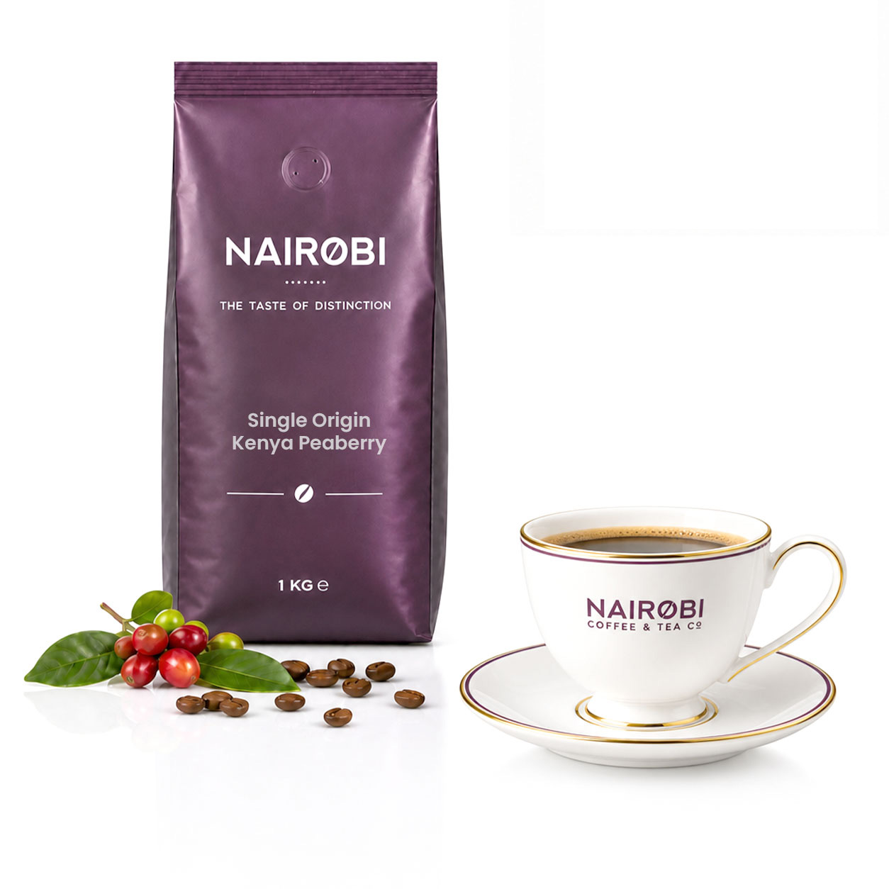 Kenya Peaberry Coffee - Single-Origin 1kg Coffee Beans