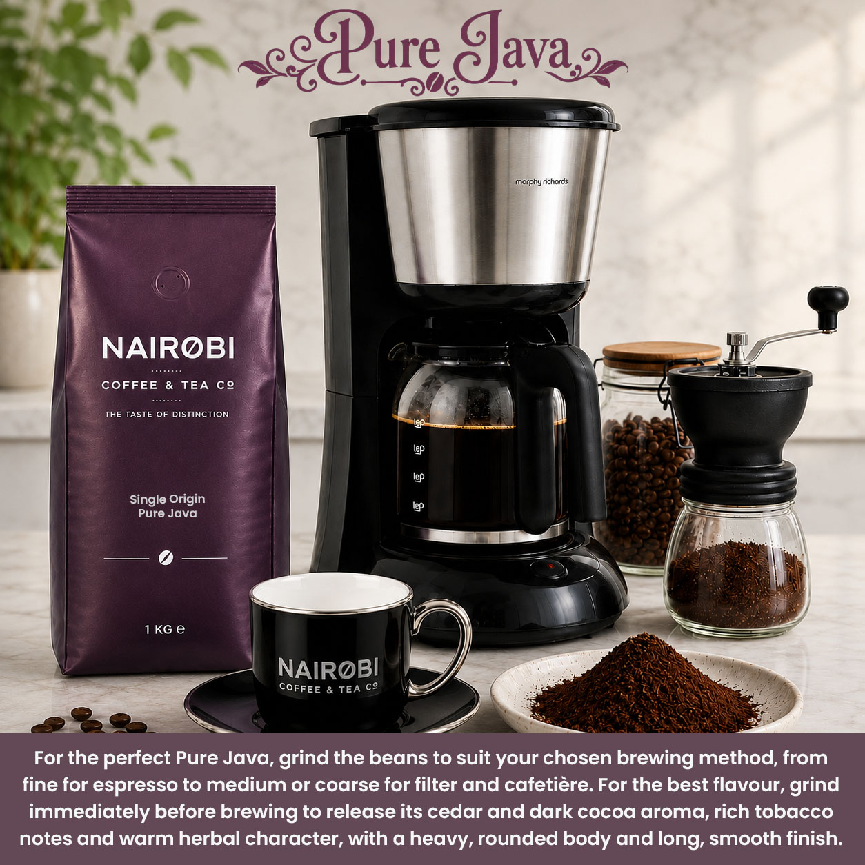 French press coffees and cafetiere coffees from Java ground coffee French press coffees and Java cafetiere coffee