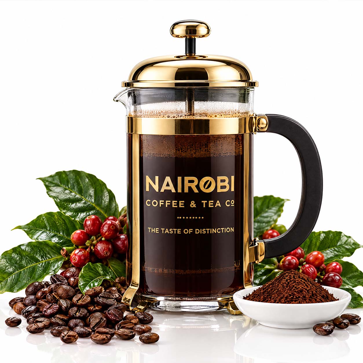 French press coffees and Kenyan cafetiere coffee