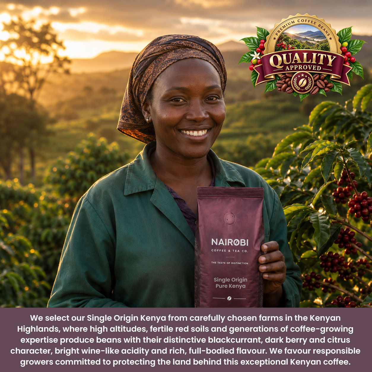 pour over coffees and percolator Kenyan coffees