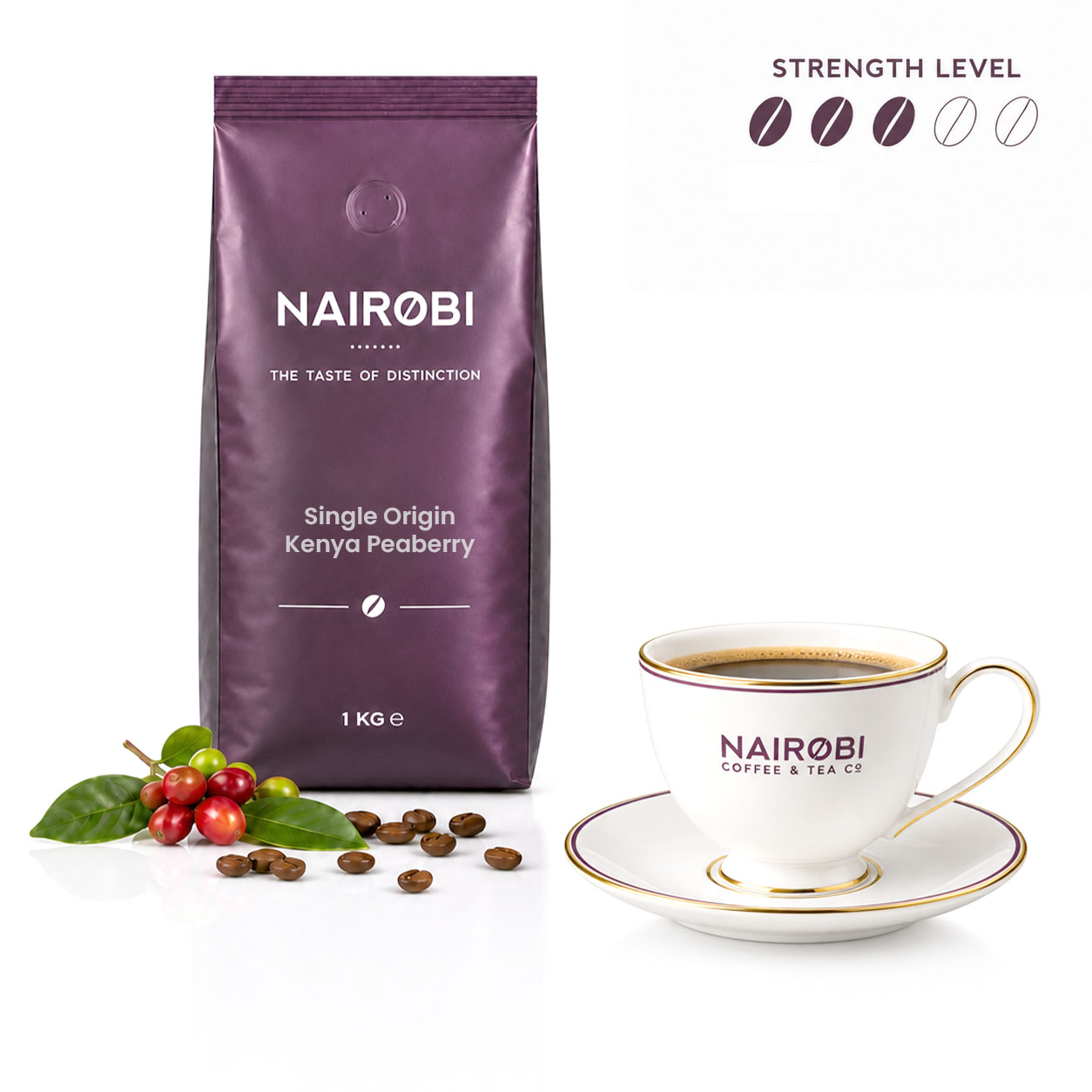 Kenya Peaberry 1kg coffee beans