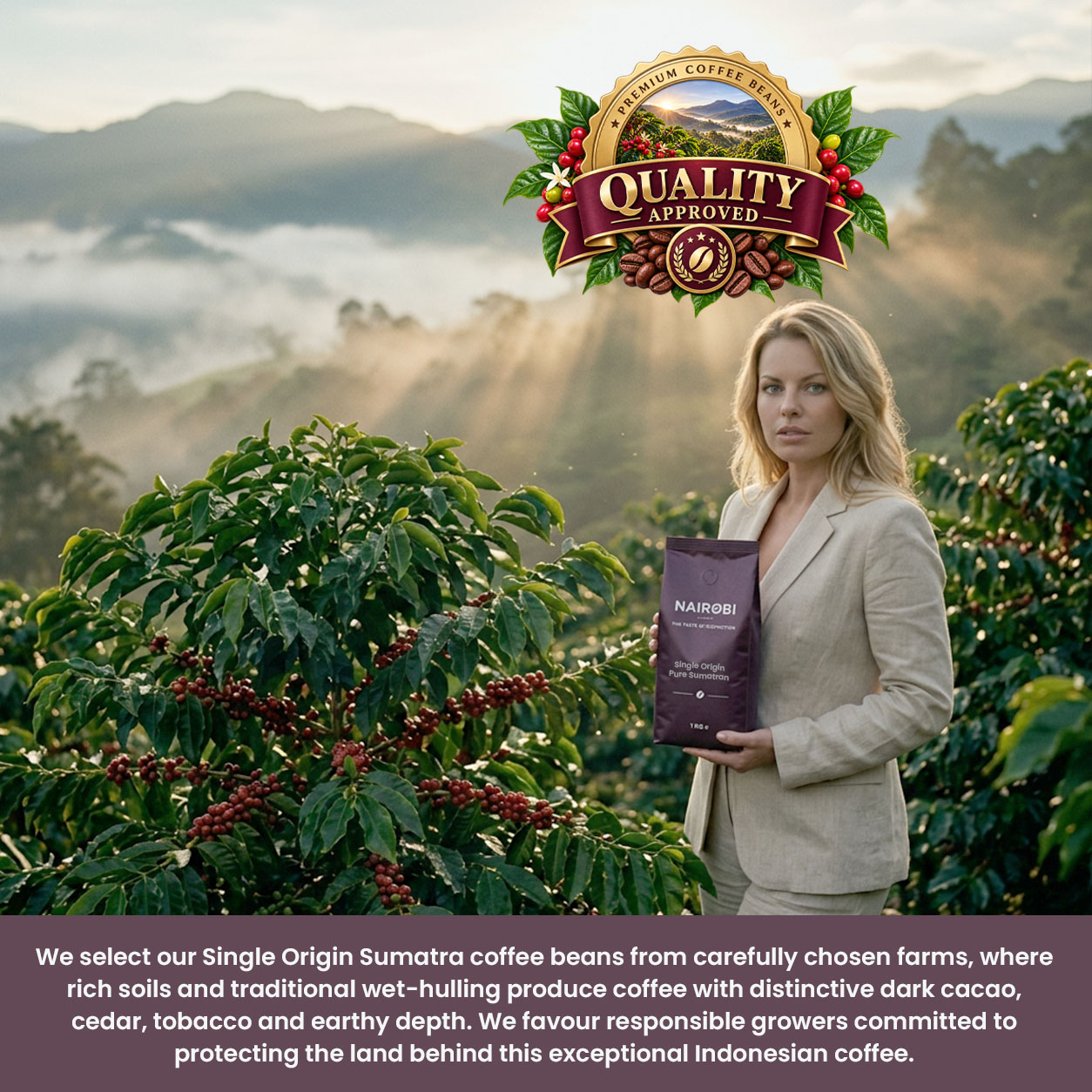 Buy Sumatran coffee beans 1kg coffee beans 1kg